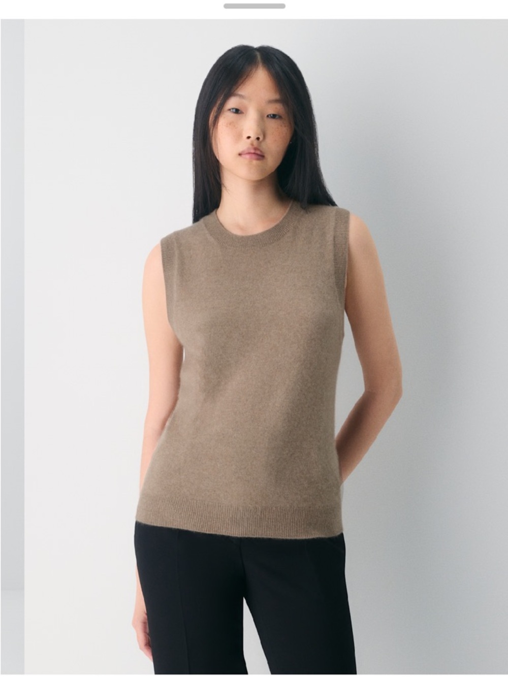 Aritzia cashmere blend sweater vest